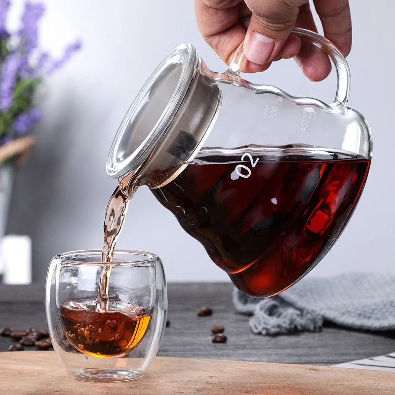 Coffee Equipment Brands - 뚜껑이 있는 핸드 브루 커피 물병,