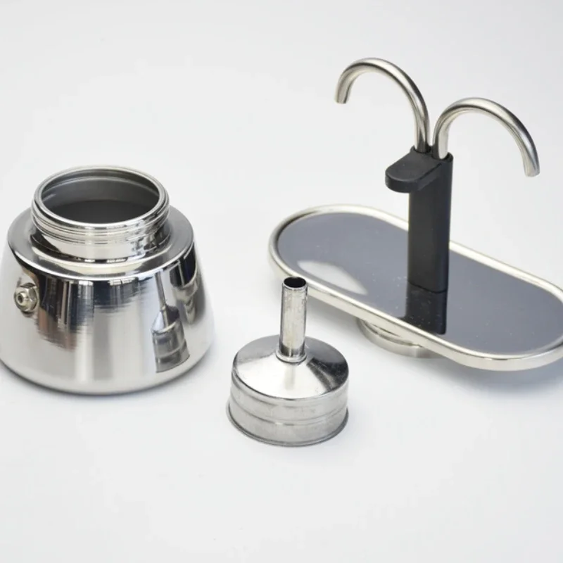 200ML 미니 모카 포트 더블 튜브 304 스테인레스 - Coffee Equipment Brands 리뷰 및 가격