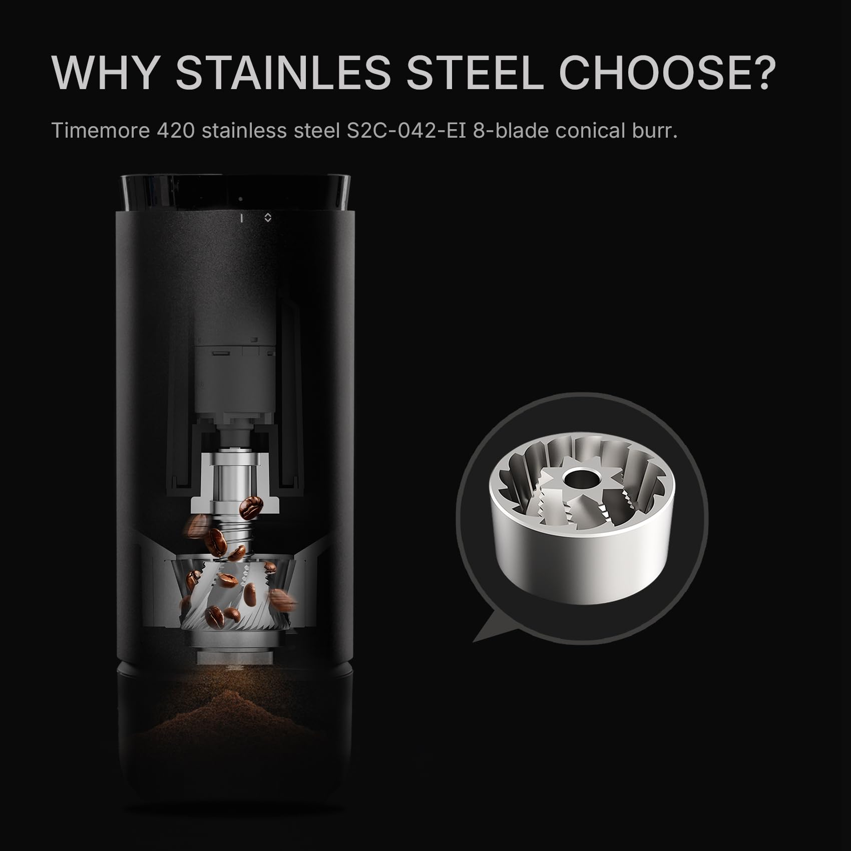 타임모어 휘리 01S 메탈 바디 커피 그라인더, 30단 - Coffee Equipment Grinder 리뷰 및 가격